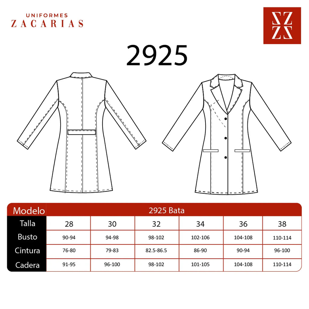 Bata Médica Mujer Mod. 2925