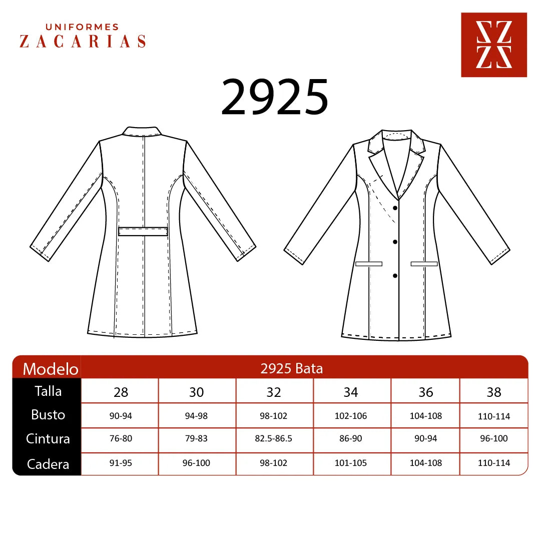Bata Médica Mujer Mod. 2925