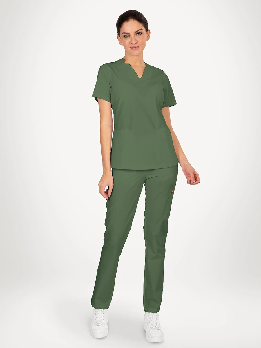 Scrub Médico Antifluido Mujer, Ruby
