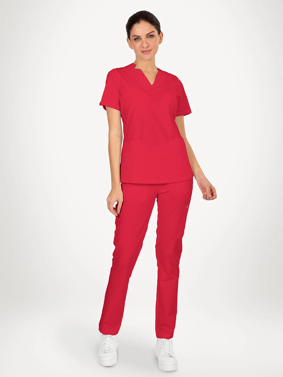 Scrub Médico Antifluido Mujer, Ruby