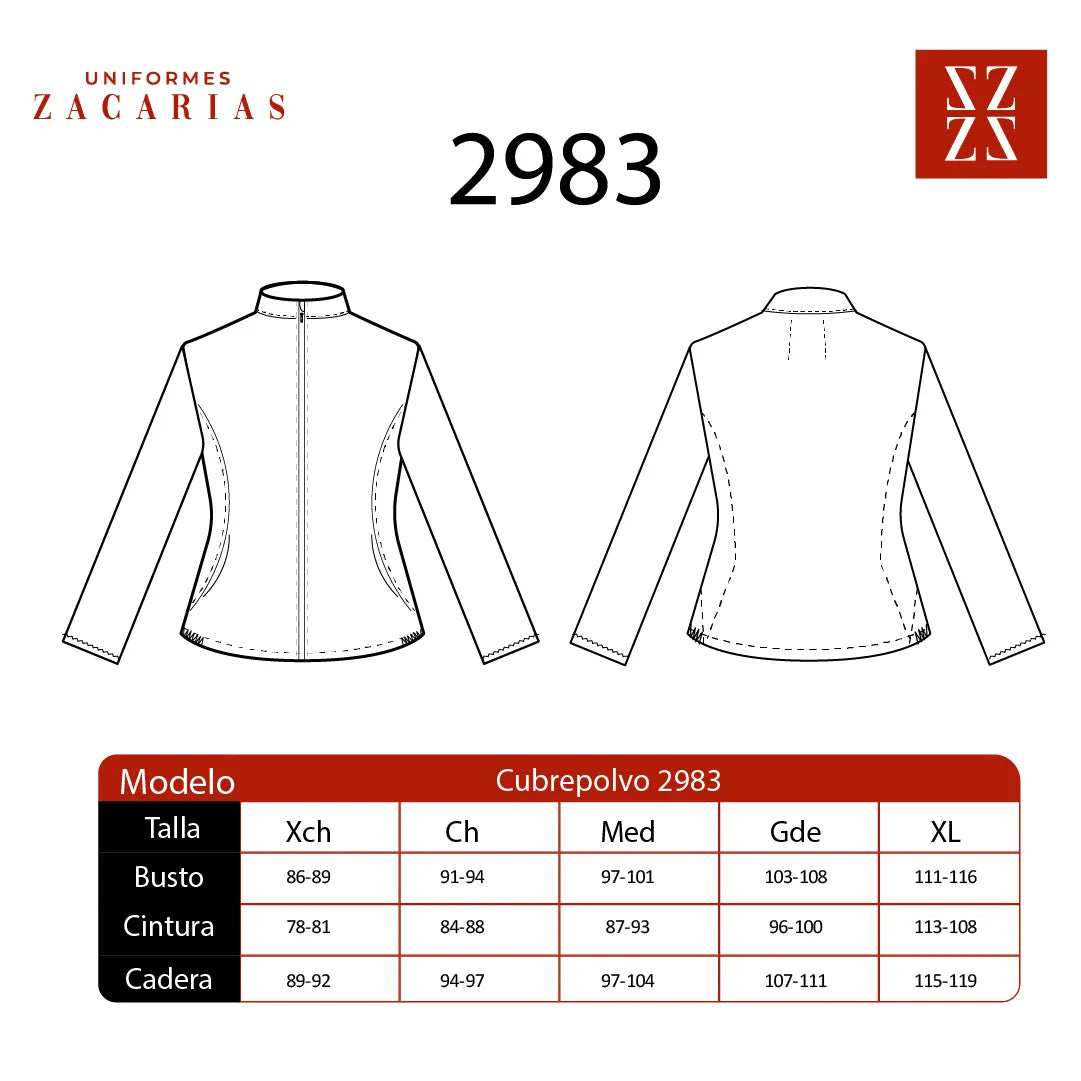 Cubrepolvo Antifluidos Mujer Blanco Mod. 2983