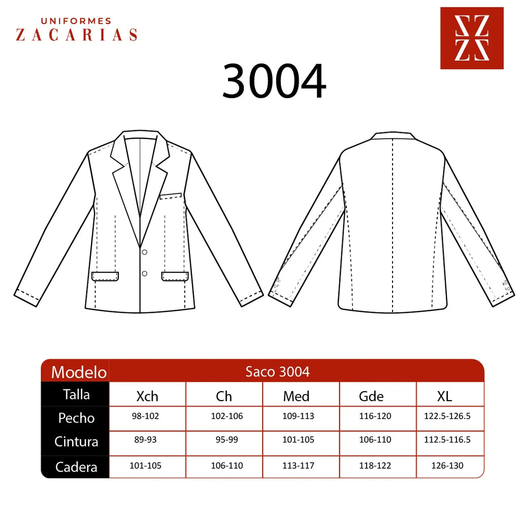 Saco Médico Hombre Mod. 3004