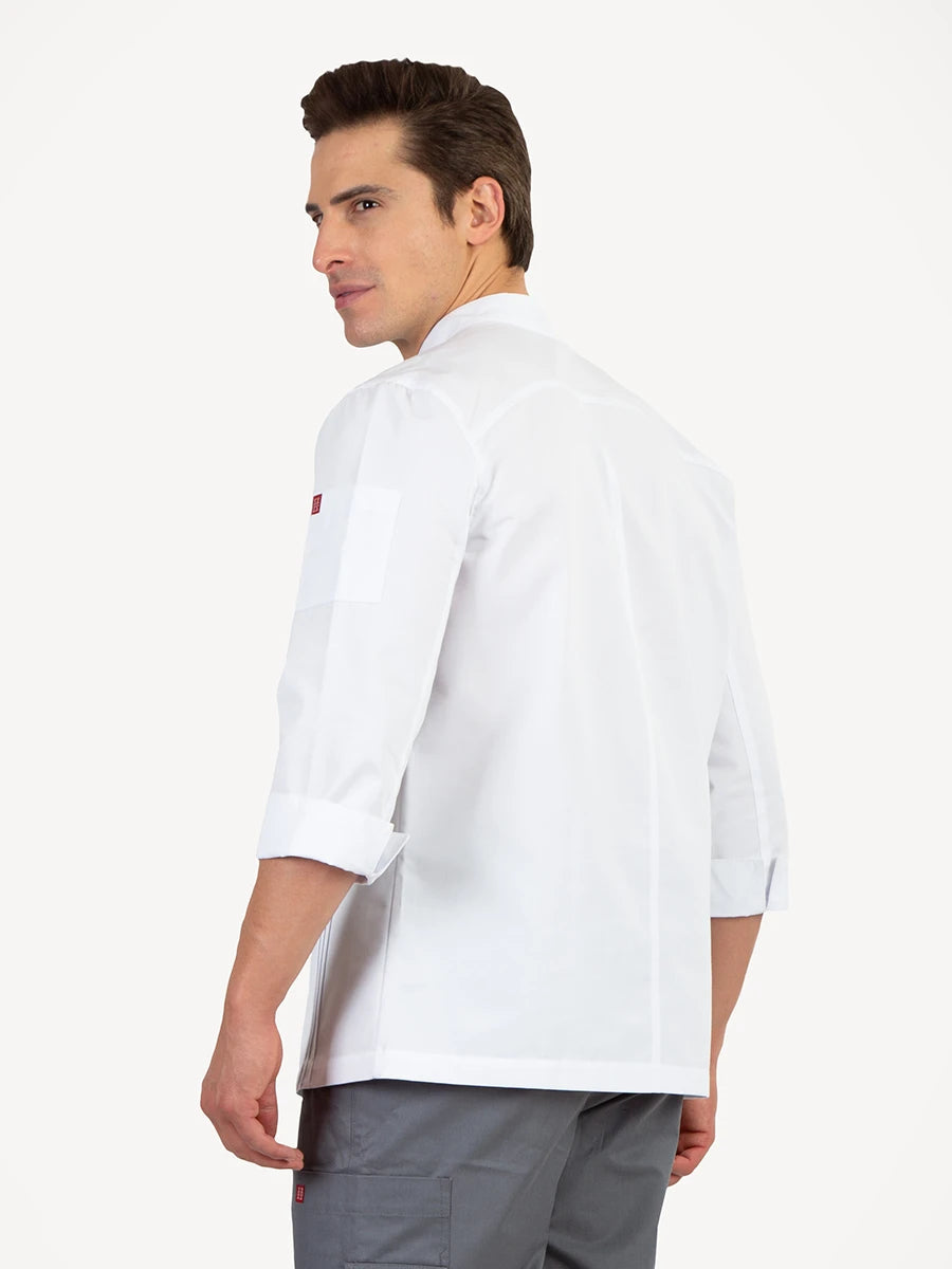 Filipina Chef Hombre con alforzas manga 3/4