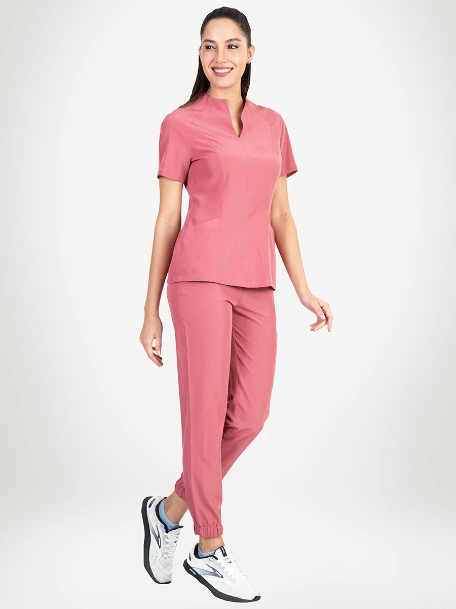 Scrub Médica Antifluido Mujer, Garnet