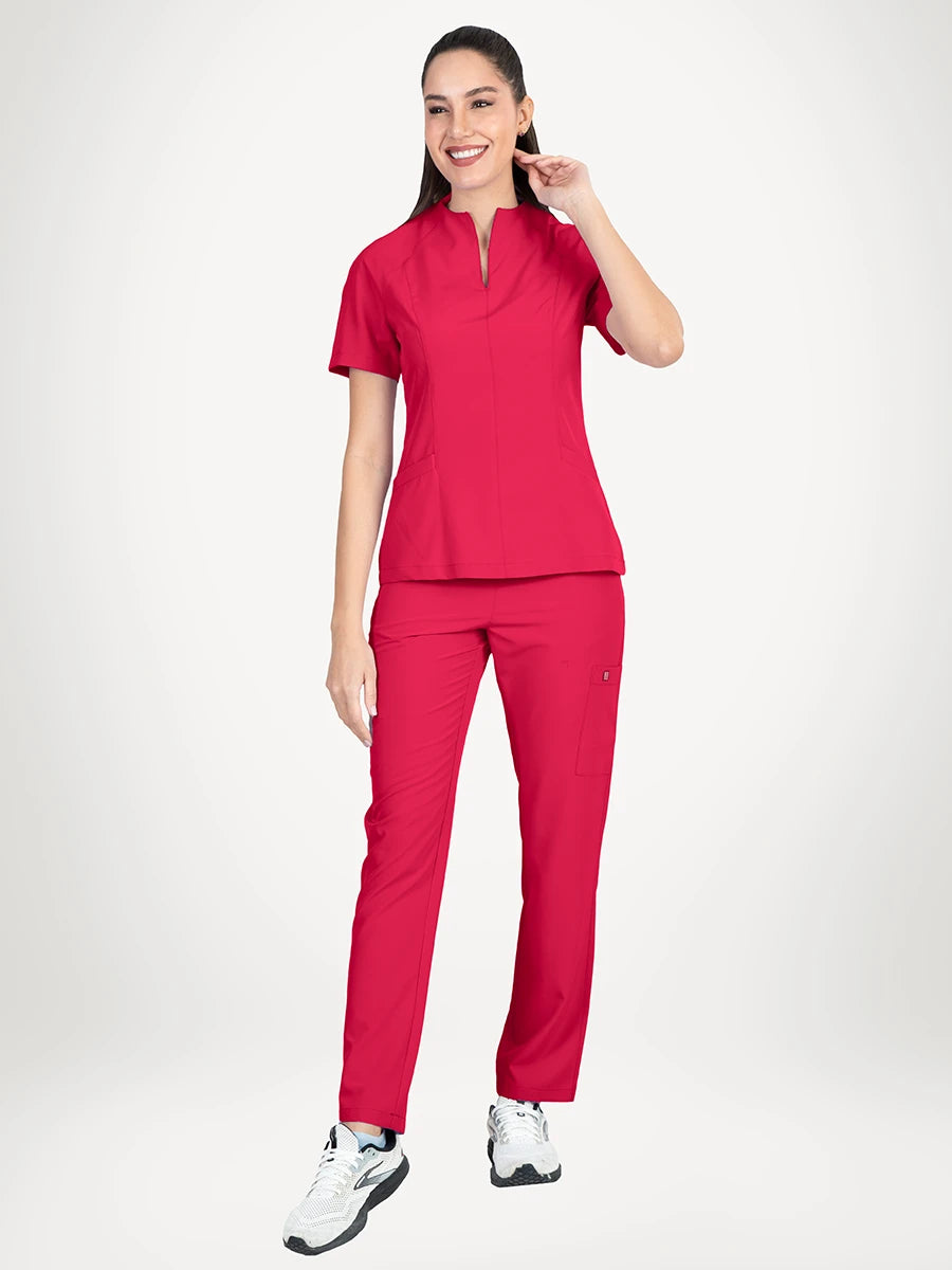 Scrub Médica Antifluido Mujer, Garnet