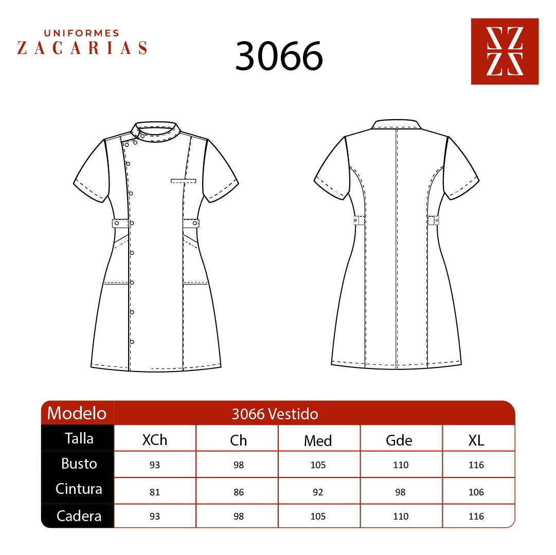 Vestido Médico Enfermería Mujer