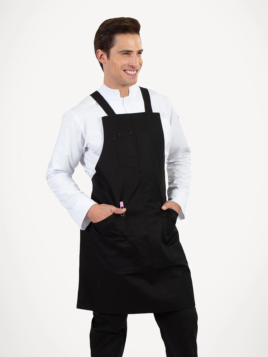 Mandil Doble Chef con bolsas Unisex