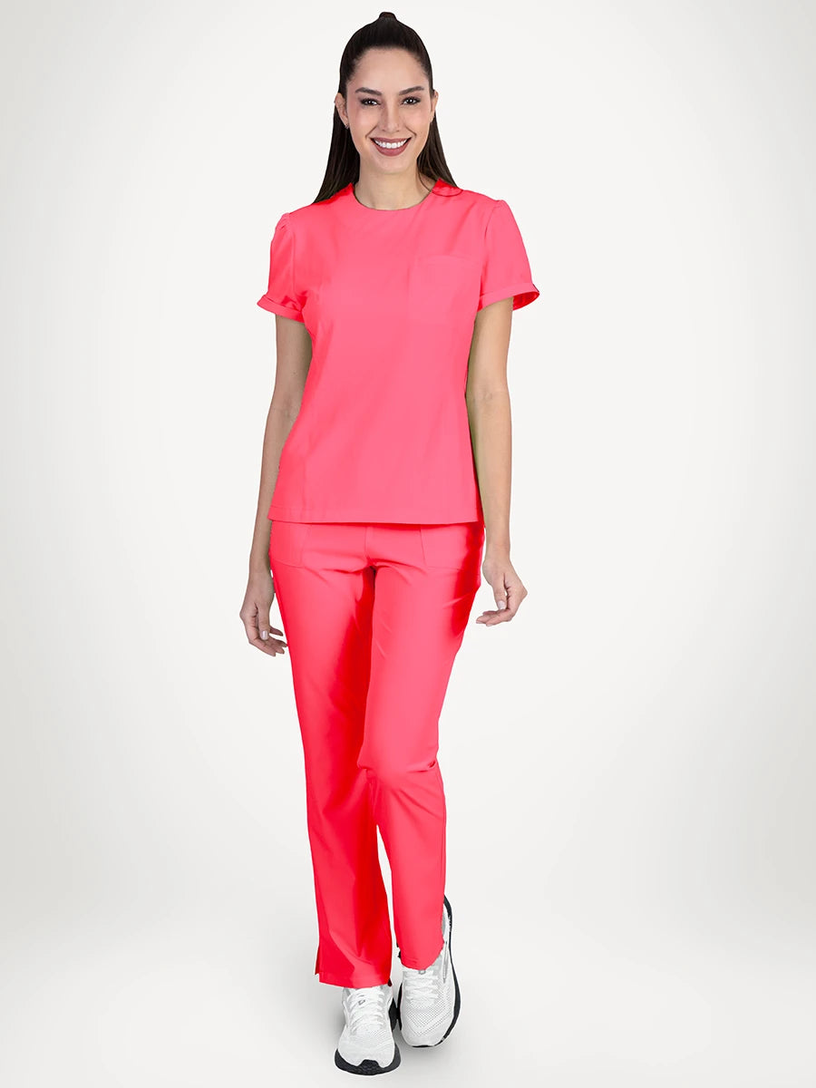 Scrub Médico Antifluido Mujer, Citrine