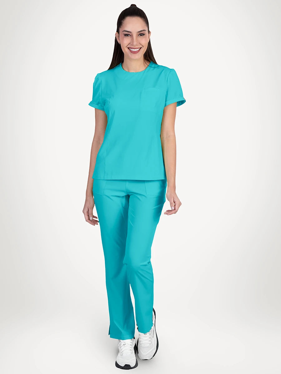 Scrub Médico Antifluido Mujer, Citrine
