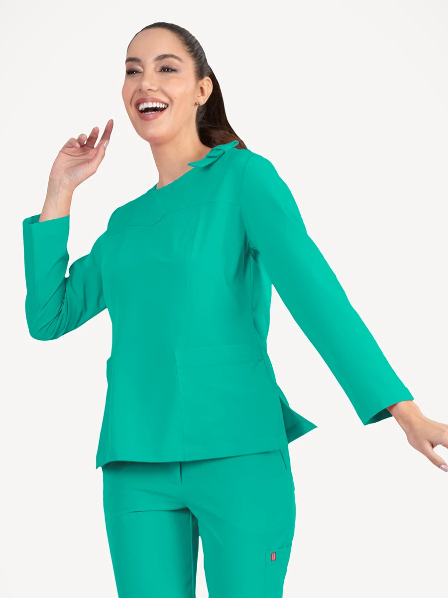 Scrub Médico Antifluido Mujer Manga Larga