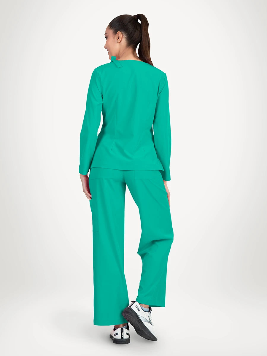 Scrub Médico Antifluido Mujer Manga Larga