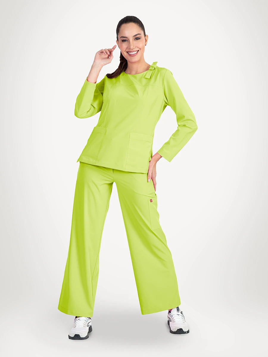 Scrub Médico Antifluido Mujer Manga Larga, Sunstone